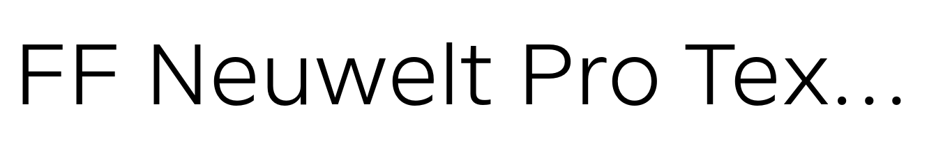 FF Neuwelt Pro Text Light
